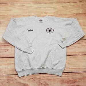 Hanes Sweatshirt Mens Medium Gray Black Widows Catch And Devour Baseball